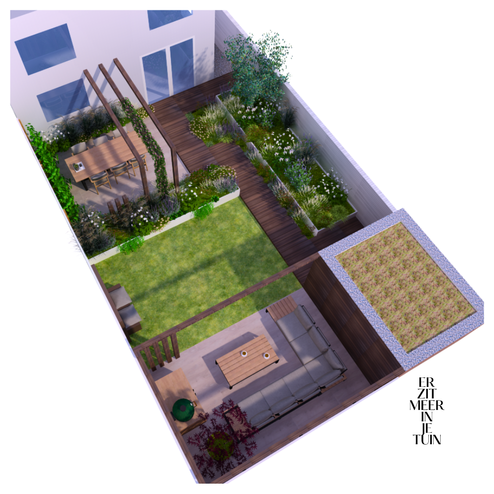 tuinontwerp nieuwbouw stadstuin Haarlem