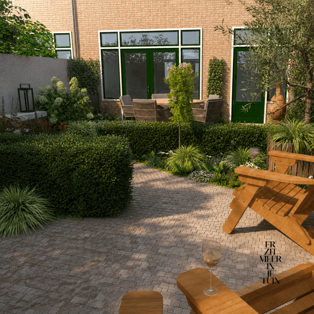 tuinontwerp stadstuin Haarlem 59m2